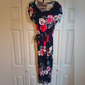 Floral Navy Dress